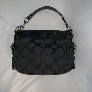 Coach Black Signature Canvas Purse